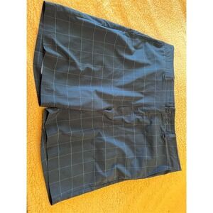 Pro Tour Men's Plaid Chino Golf Shorts Black Size 42 Athletic‎ flexibility